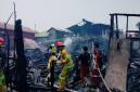 Kebakaran terjadi di Jalan Cempaka XI RT 05, Banjarmasin Tengah, Sabtu (19/9/2026). (SuarIndonesia/DO)
