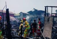 Kebakaran terjadi di Jalan Cempaka XI RT 05, Banjarmasin Tengah, Sabtu (19/9/2026). (SuarIndonesia/DO)