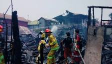 Kebakaran terjadi di Jalan Cempaka XI RT 05, Banjarmasin Tengah, Sabtu (19/9/2026). (SuarIndonesia/DO)
