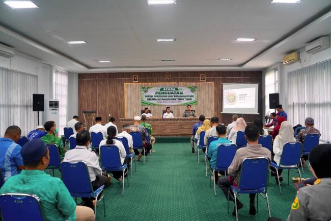 Penguatan Forum Kerukunan Umat Beragama (FKUB) Kecamatan Halong dan Tebing Tinggi di Aula Kementerian Haji dan Umrah Kabupaten Balangan, Paringin Selatan, Rabu (23/9/2026). - (SuarIndonesia/adv)