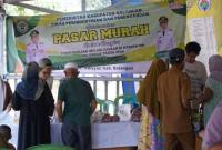 Kegiatan pasar murah Disperindag Balangan di Desa Bihara, Awayan, Selasa (22/9/2026). (SuarIndonesia (Adv)