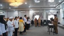 Wakil Bupati Balangan, Akhmad Fauzi melantik anggota BPD terpilih dari empat desa untuk masa jabatan 2026-2034 di Aula Benteng Tundakan, Kantor Bupati Balangan, Paringin Selatan, Senin (28/9/2026). (SuarIndonesia/Adv)