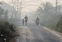Kabut asap di Kapuas, Kalimantan Tengah mengakibatkan berkurangnya jarak pandang. (Foto: Istimewa)