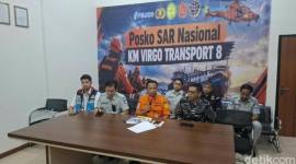 Press conference hari ke-9 pencarian korban Kapal Virgo Transport 8. (detikKalimantan/Khairun Nisa)