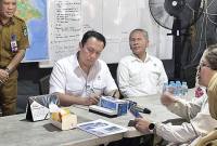 Wamen LH RI Diaz Hendropriyono saat tinjau posko BPBD Kaltim. (Foto: Istimewa)