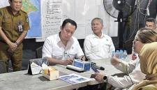 Wamen LH RI Diaz Hendropriyono saat tinjau posko BPBD Kaltim. (Foto: Istimewa)
