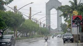 Foto ilustrasi hujan menyelimuti Kota Cantik Palangka Raya pada tahun lalu. (Foto: Istimewa)