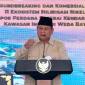 Presiden Prabowo menyampaikan pidato pada peluncuran ekspor perdana baterai kendaraan listrik dan 11 proyek industri di kawasan Indonesia Weda Bay Industrial Park (IWIP), Halmahera Tengah, Maluku Utara, Kamis (8/10/2026). (Foto: YouTube @Sekretariat Presiden)