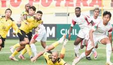 Laga Barito Putera vs Persis Solo yang berakhir dengan skor 2-1. (ig @psbaritoputeraofficial)