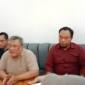 Juru Bicara Owner KMP Virgo Transport 8, Simson Fransiscus Riki, saat konferensi pers terkait kecelakaan KM Virgo Transport 8, Kamis (1/10/2026) sore.. (SuarIndonesia/DO)