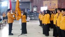 Dewan Pimpinan Daerah (DPD) Partai Hanura Kalimantan Selatan (Kalsel) melantik tiga pengurus Dewan Pimpinan Cabang (DPC) Partai Hanura di Gedung Sultan Suriansyah, Banjarmasin, Minggu (4/10/2026). (SuarIndonesia/HM)