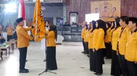 Dewan Pimpinan Daerah (DPD) Partai Hanura Kalimantan Selatan (Kalsel) melantik tiga pengurus Dewan Pimpinan Cabang (DPC) Partai Hanura di Gedung Sultan Suriansyah, Banjarmasin, Minggu (4/10/2026). (SuarIndonesia/HM)