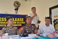 Penjelesan Kapolresta Banjarmasin Kombes Pol Riza Muttaqin kepada awak media, Rabu (14/10/2026) (SuarIndonesia/YI)