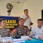 Penjelesan Kapolresta Banjarmasin Kombes Pol Riza Muttaqin kepada awak media, Rabu (14/10/2026) (SuarIndonesia/YI)