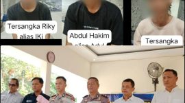 Pengungkapan kasus ini disampaikan Kapolresta Banjarmasin, Kombes Pol Riza Muttaqin dalam konferensi pers di Mapolsek Banjarmasin Selatan, Rabu (14/10/2026) (SuarIndonesia/DO)