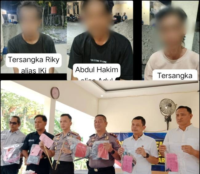 Pengungkapan kasus ini disampaikan Kapolresta Banjarmasin, Kombes Pol Riza Muttaqin dalam konferensi pers di Mapolsek Banjarmasin Selatan, Rabu (14/10/2026) (SuarIndonesia/DO)