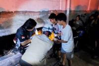 Seorang buruh bangunan tewas, tubuhnya ditemukan di bawah proyek padel, Senin (26/10/2026) malam (SuarIndonesia/Polsek Banjarmasin Timur)