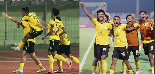 PS Barito Putera menang 2-0 atas Persiba pada pekan Pegadaian Championship 2026/2027 Grup Timur di Stadion 17 Mei Banjarmasin, Sabtu (10/10/2026) malam. (Foto: ig @psbaritoputeraofficial)
