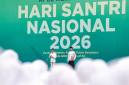 Menteri Koordinator Bidang Pemberdayaan Masyarakat (Menko PM) A Muhaimin Iskandar batau Cak Imin dalam rangka Peringatan Hari Santri di Pondok Pesantren Al Falah Putera Banjarbaru, Kalimantan Selatan, Sabtu (24/10/2026). (Foto: Kemenko PMK)