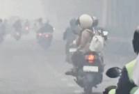 Kabut asap di Palangka Raya. (Istimewa)
