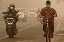 Foto ilustrasi kabut asap akiba karhutla yang menyelimuti kota Palangka Raya. (HO-AntaraFoto)
