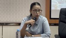 Kepala Kantor Cabang PT VKS saat press release di RS Bhayangkara Banjarmasin. (Foto: detikKalimantan/Khairun Nisa)