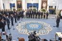 Presiden Prabowo Subianto melantik sejumlah Menteri, Wamen dan Kepala Lembaga Kebinet Merah Putih di Istana Negara, Jakarta, Kamis (1/10/2026). (Foto: Antara/Galih Pradipta)