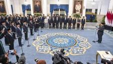 Presiden Prabowo Subianto melantik sejumlah Menteri, Wamen dan Kepala Lembaga Kebinet Merah Putih di Istana Negara, Jakarta, Kamis (1/10/2026). (Foto: Antara/Galih Pradipta)