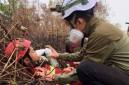 Potret relawan karhutla sedang berjuang padamkan api di Kalimantan Barat. (Foto: HO-Relawan Pray for Kalimantan)