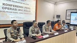 Press release tim DVI Polda Kalsel. (Foto:detikKalimantan/Khairun Nisa)