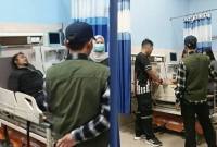 Relawan karhutla di Kobar tumbang hingga harus dirawat di RS. (Foto: Istimewa)