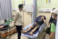 Relawan karhutla yang tengah dirawat di IGD RS Ratu Zalecha Martapura. (detikKalimantan/Khairun Nisa)