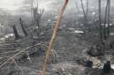 Sisa lahan yang ludes terbakar karhutla di Kalsel. (Foto: detikKalimantan/Khairun Nisa)