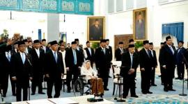 Anggota Dewan Pertimbangan Presiden (Wantimpres) RI mengikuti prosesi pelantikan yang dipimpin oleh Presiden Prabowo Subianto di Istana Negara, Jakarta, Jumat (2/10/2026). (Foto: HO-BPMI Sekretariat Presiden)